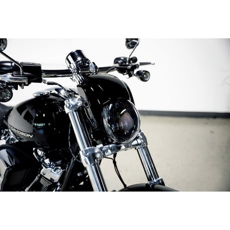 Cult- Werk, headlamp kit. 'Night Rod Style'. Gloss black