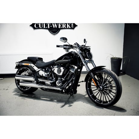 Cult- Werk, headlamp kit. 'Night Rod Style'. Matte black