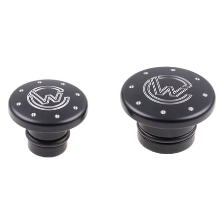 Cult-Werk, front axle cover kit. Gloss black with CC logo
