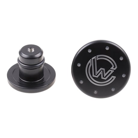 Cult-Werk, front axle cover kit. Gloss black with CC logo