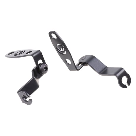 Cult-Werk, RH Sportste turn signal bracket set. Front. Black