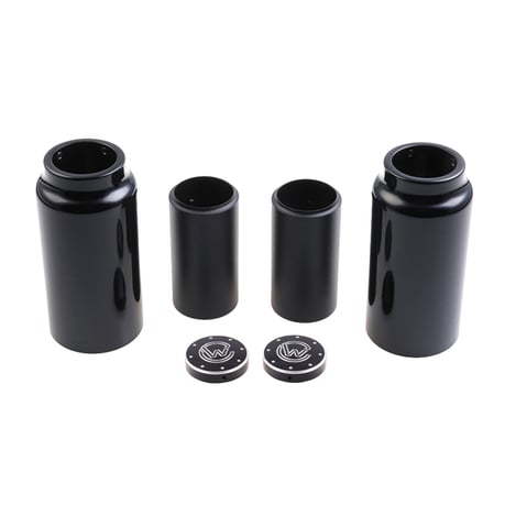 Cult-Werk, 6-piece fork tube cover kit Medium. Gloss black