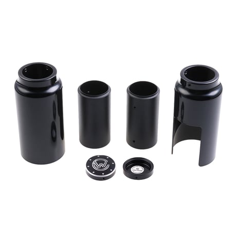 Cult-Werk, 6-piece fork tube cover kit Medium. Gloss black
