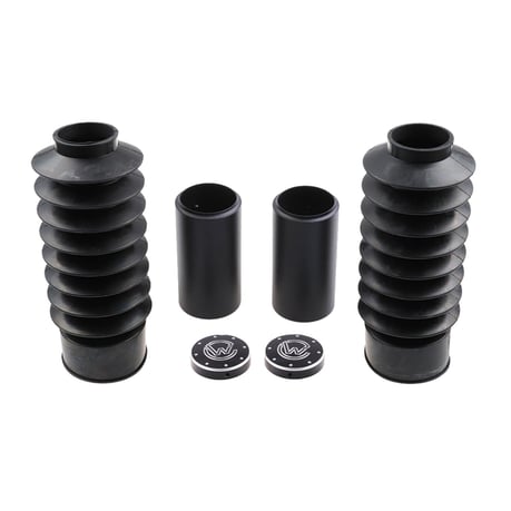 Cult-Werk, 6-piece fork tube cover kit Medium. Gloss black
