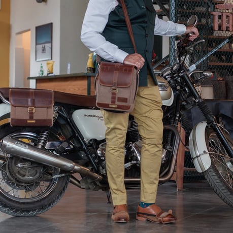 Trip Machine x DGR Cartographer tank bag cognac