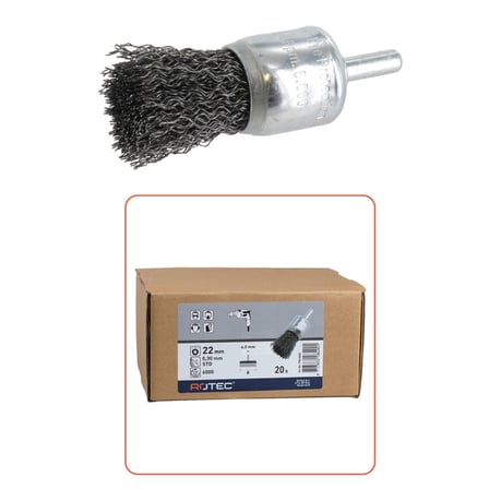 Rotec, wire brush, type 'WB1' ø 22x0,30