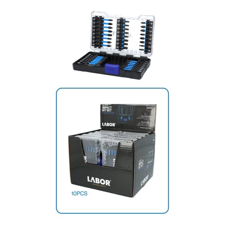 Labor, impact bit set. 38-piece