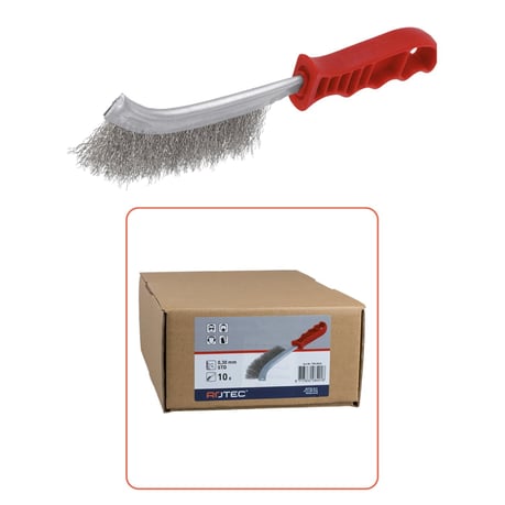 Rotec, universal hand wire brush, 28x265x0,3, steel