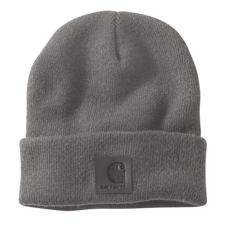 Carhartt Leatherette Watch cap Beanie mud gray