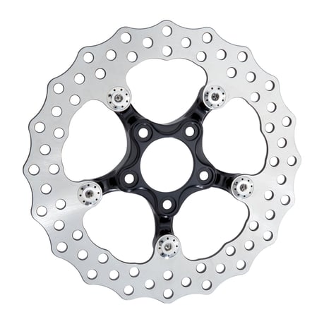 Arlen Ness, disco de freno 'Spider' de 11,5". FR/RR. Negro