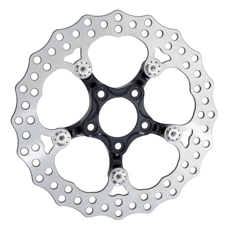 Arlen Ness, disco de freno 'Spider' de 11,8". FR/RR. Negro