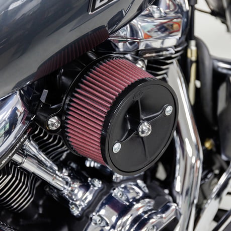 S&S, Stealth air cleaner kit +1". Without cover.