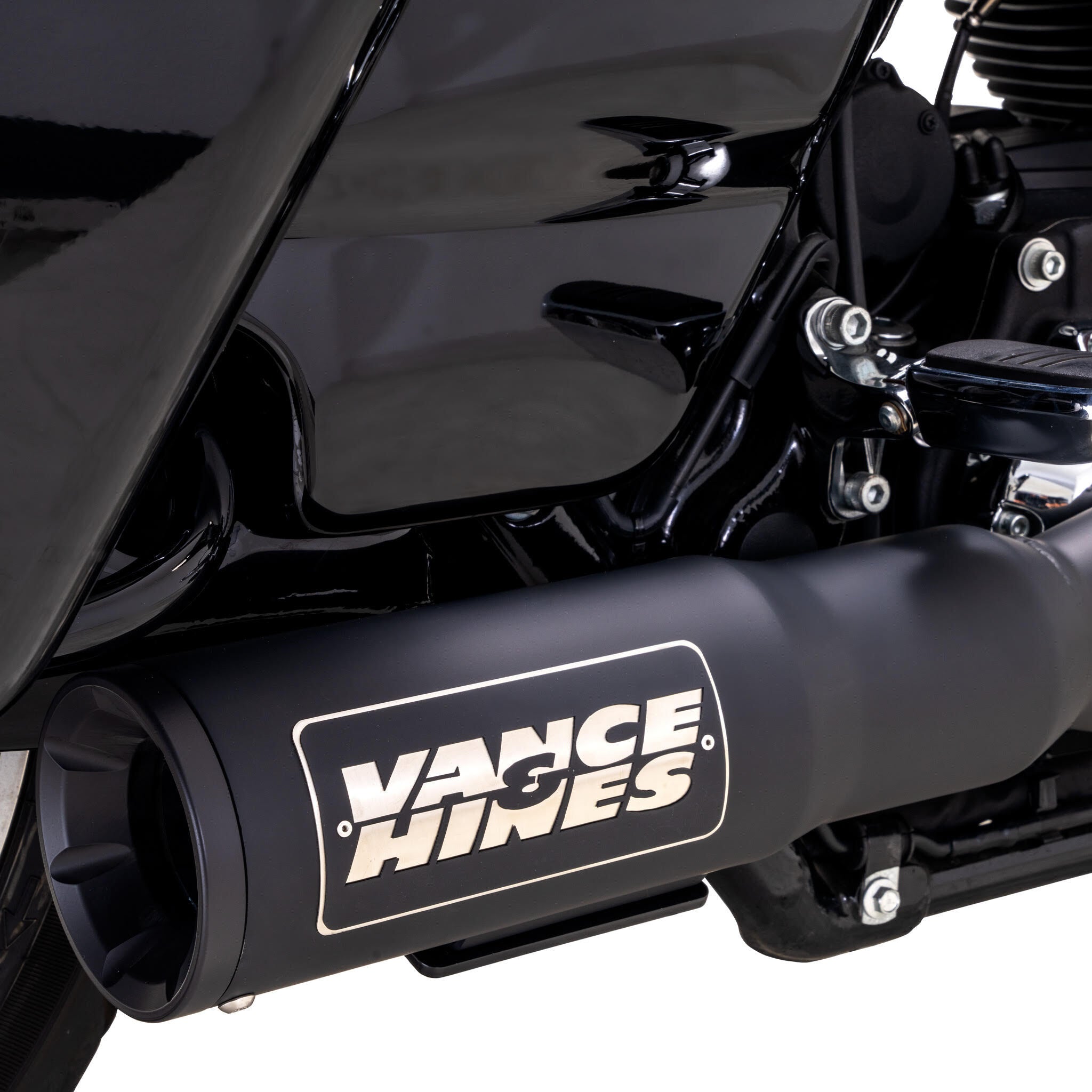 Escape Vance & Hines 2 En 1 Hi Output Negro Para Harley-Davidson Touring