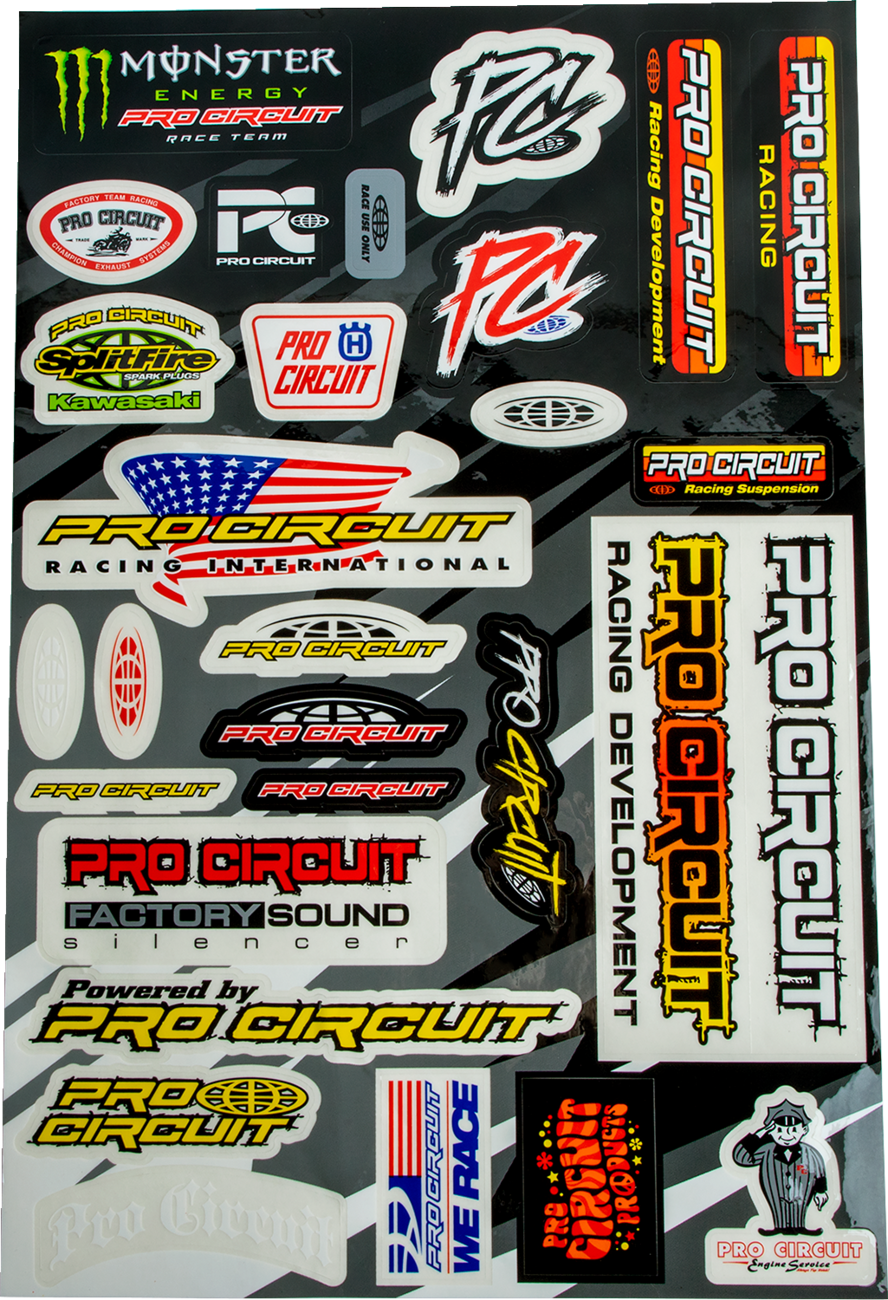 Deluxe Motorcycle Sticker Sheet