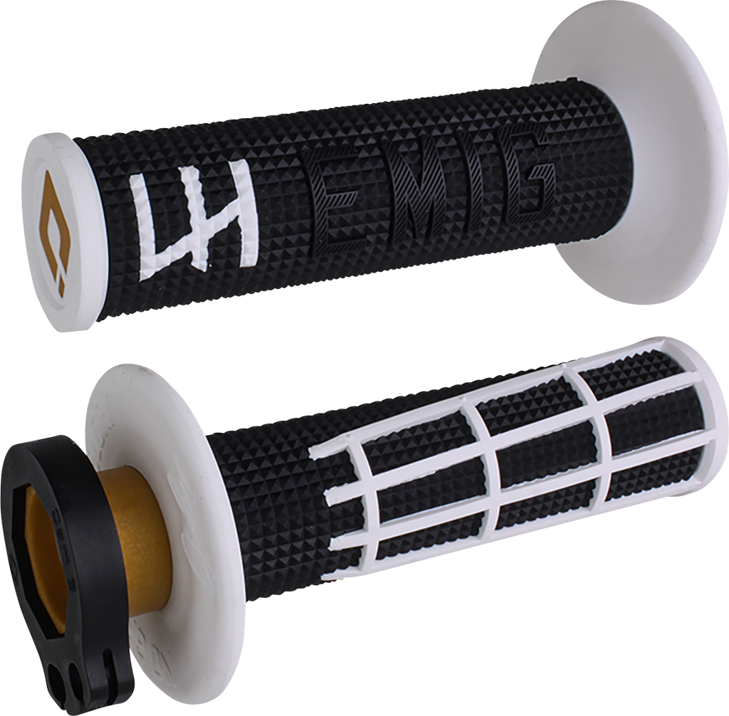 Puños Emig 2.0 Racing V2 Lock-On Blanco Negro
