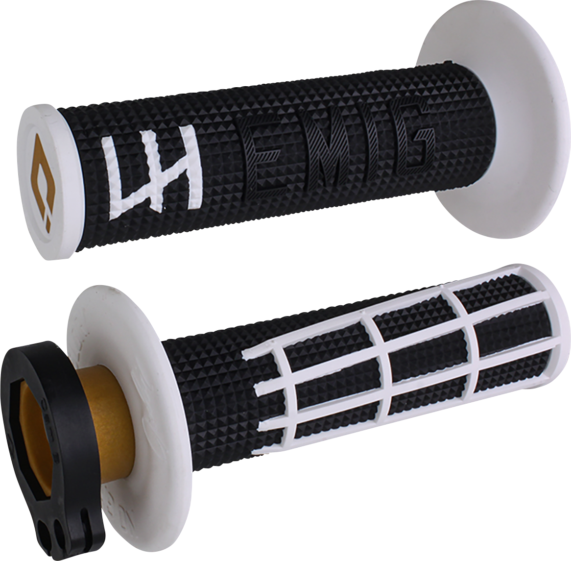 Puños Emig 2.0 Racing V2 Lock-On Blanco Negro