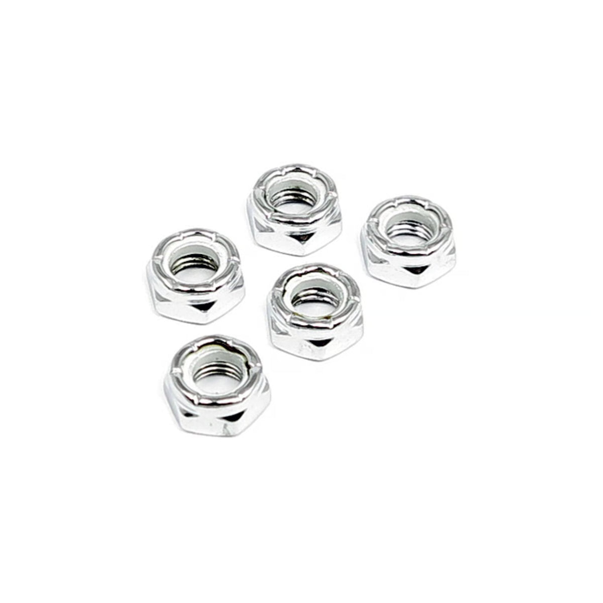 5 tuerca con freno 1/4-20 acero inoxidable para Harley-Davidson 7688