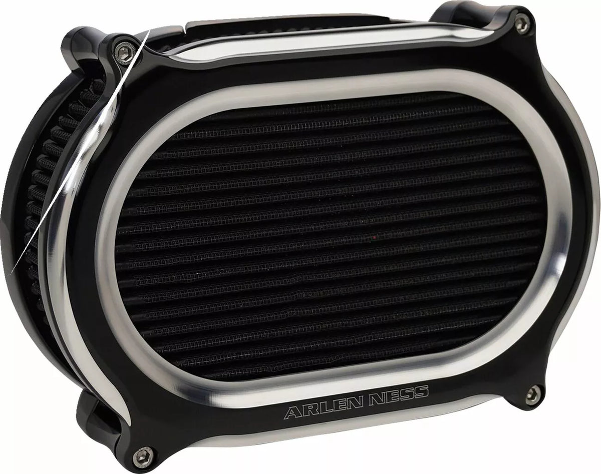 Stage II Oval Performance Air Filter Kit Black for Harley Davidson
