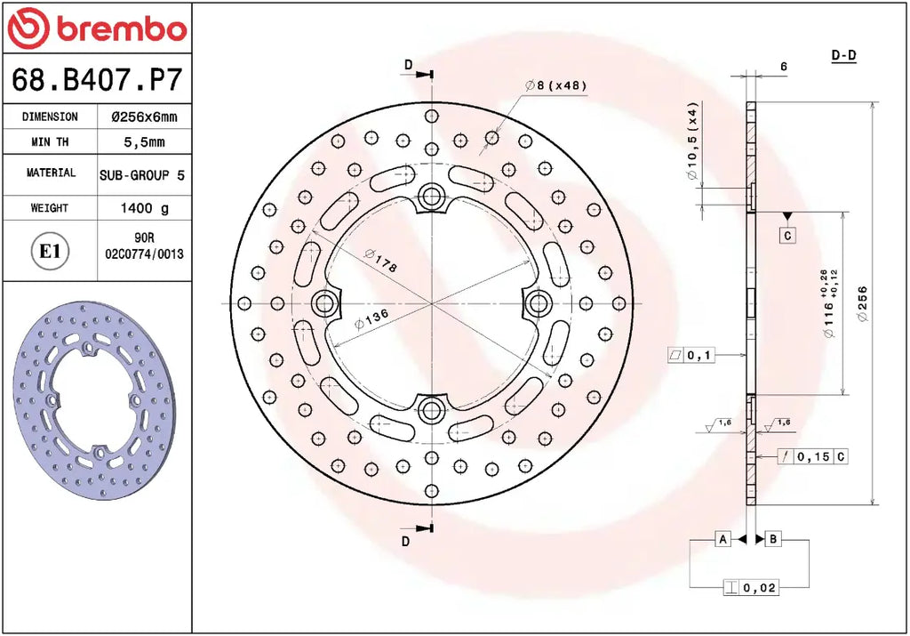 Disco de freno para Honda