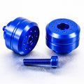 Blue 30mm Aluminum Handlebar End Plugs for Yamaha