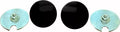 Matte Black SG Mirror Covers for Harley-Davidson