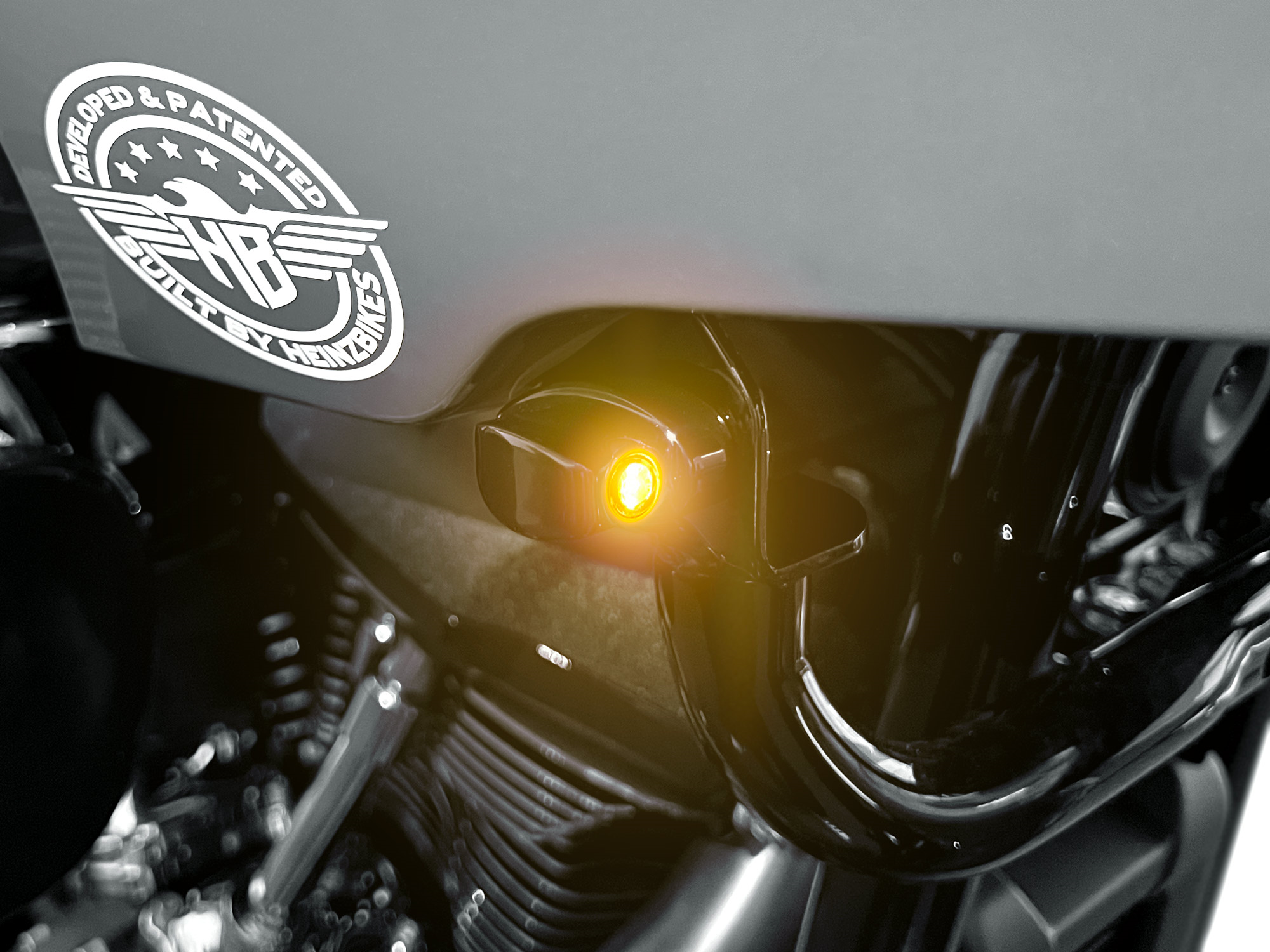 ST Nano Blinker mit maximaler Blinkerbreite 24mm für Harley Davidson