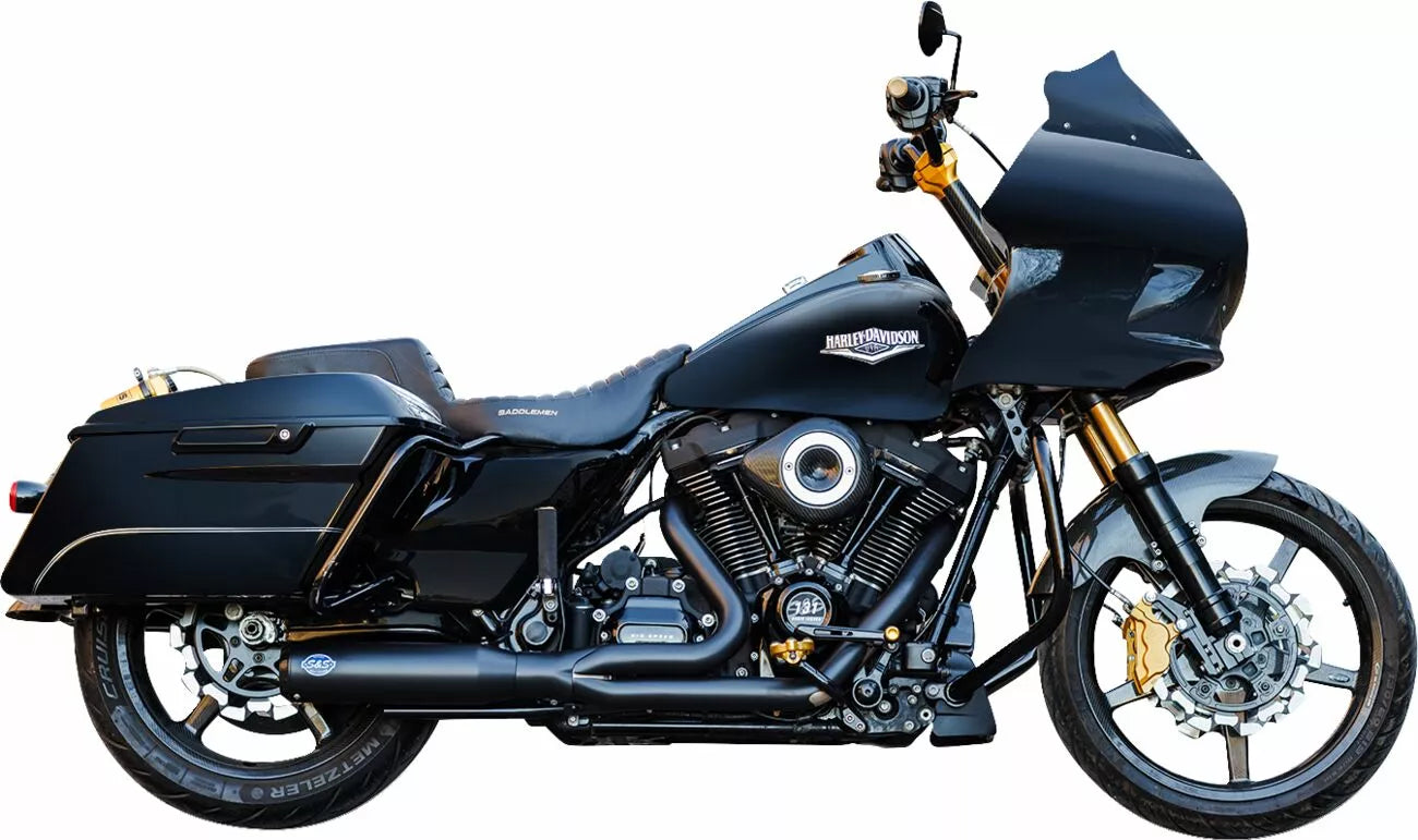 Auspuffsysteme 2 in 1 Qualifikant Guardian Black für Harley Davidson