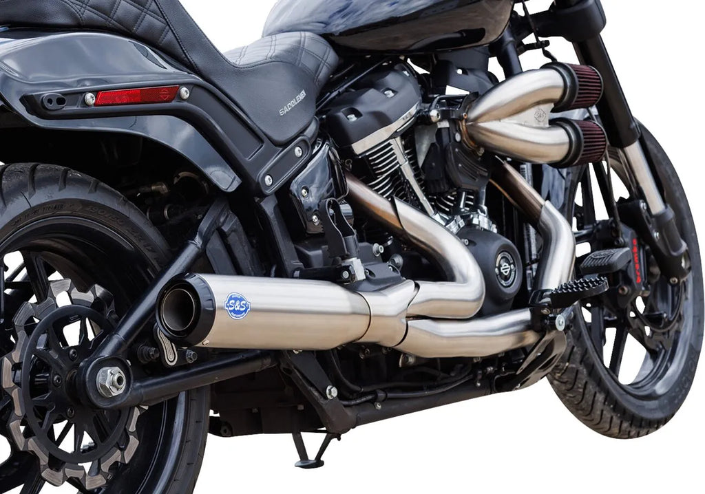 Escape 2-in-1 Qualifier aus gebürstetem Edelstahl für Harley Davidson Softail