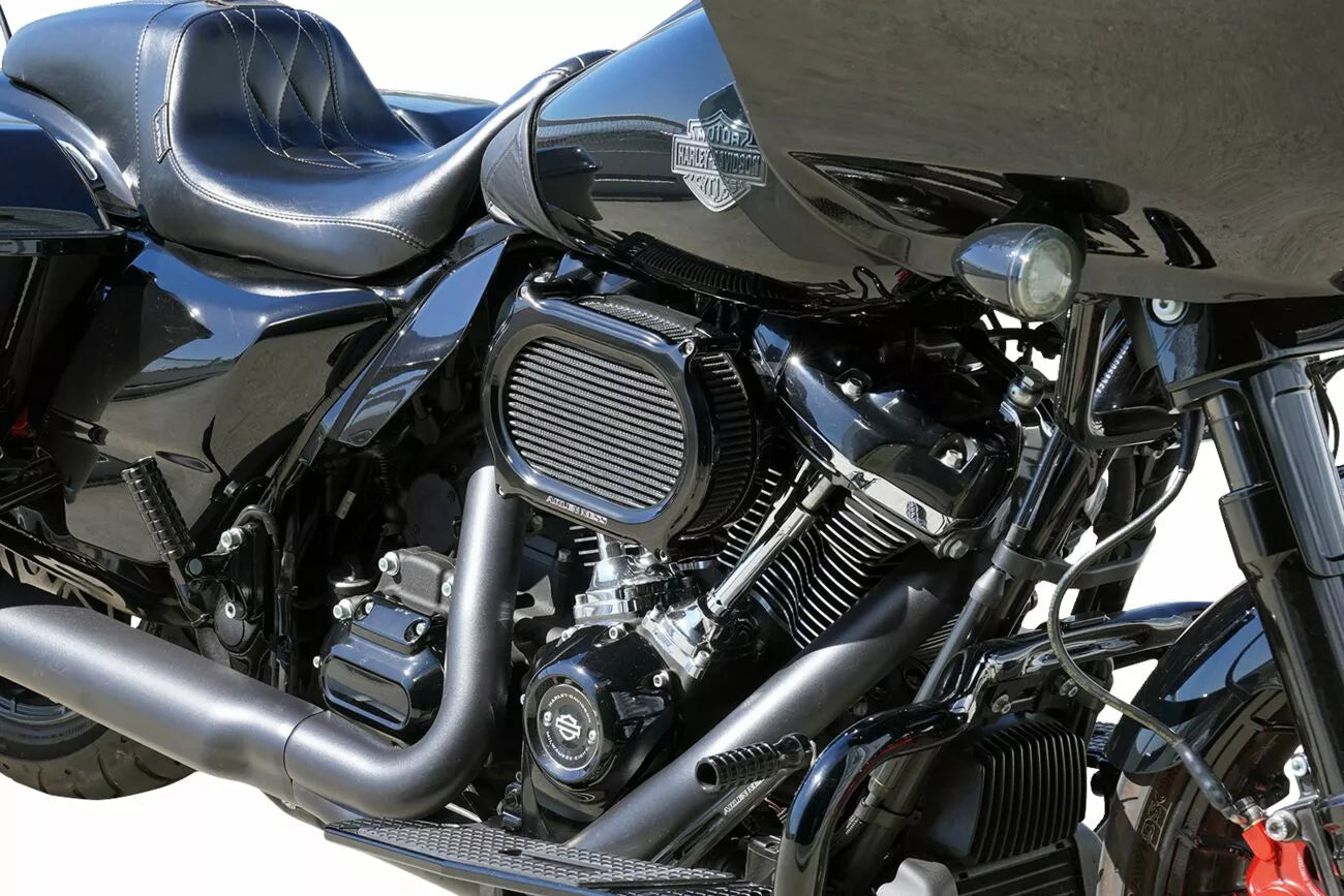 Stage II Oval Performance Luftfilter Kit Schwarz für Harley Davidson