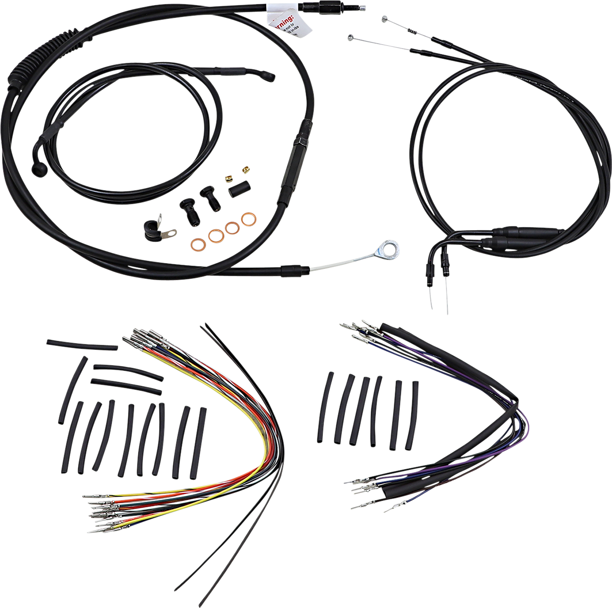 Cables Extendidos Manillar 14" Para Harley-Davidson Softail 2000-2006