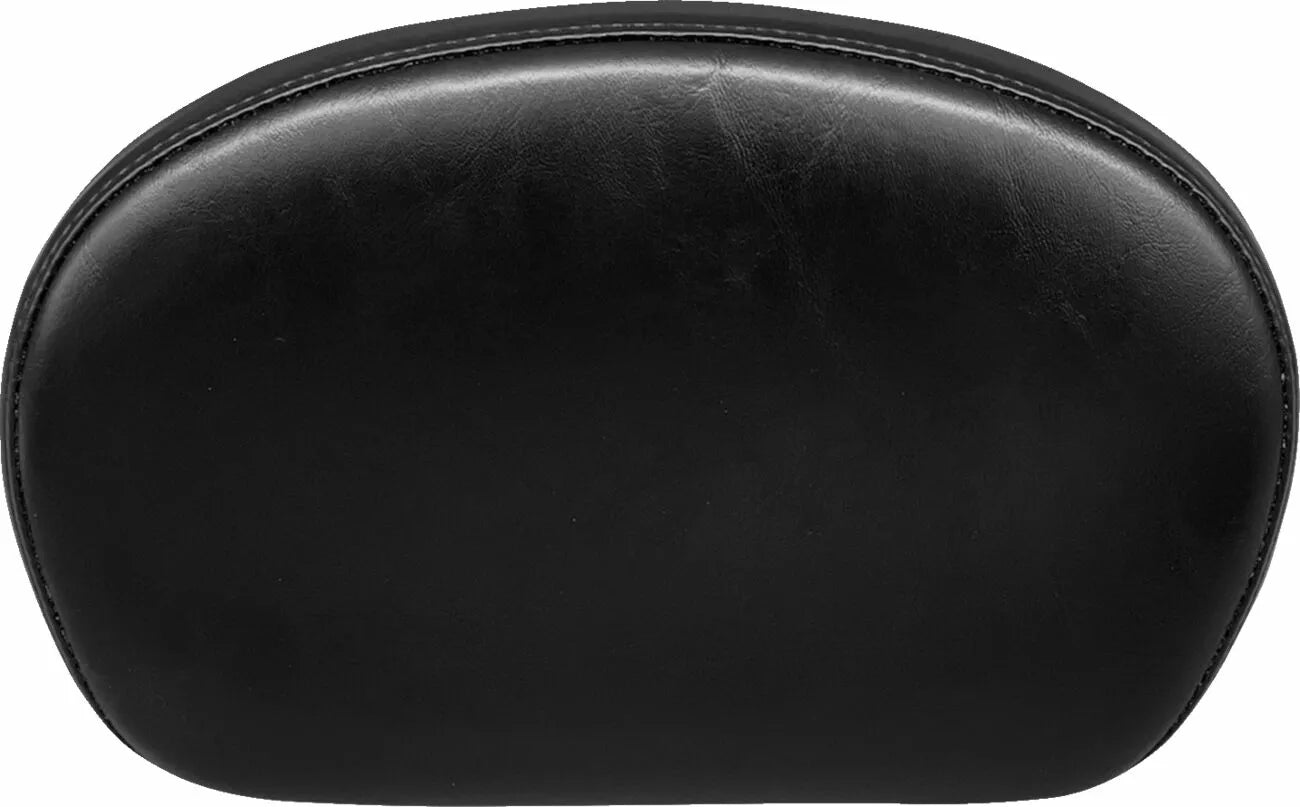 Sissy Bar Pad aus glänzend schwarzem Vinyl für Harley Davidson