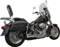 Ripper 2 In 1 Chrome Exhaust System For Harley Davidson SFTL 89-17