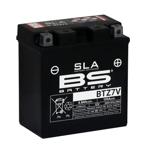 Factory Activated SLA AGM Battery for Motorcycle BS BTZ7V