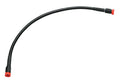 Ebony Black Stainless Steel Universal Brake Line Black Vinyl All Black 46" For Harley-Davidson