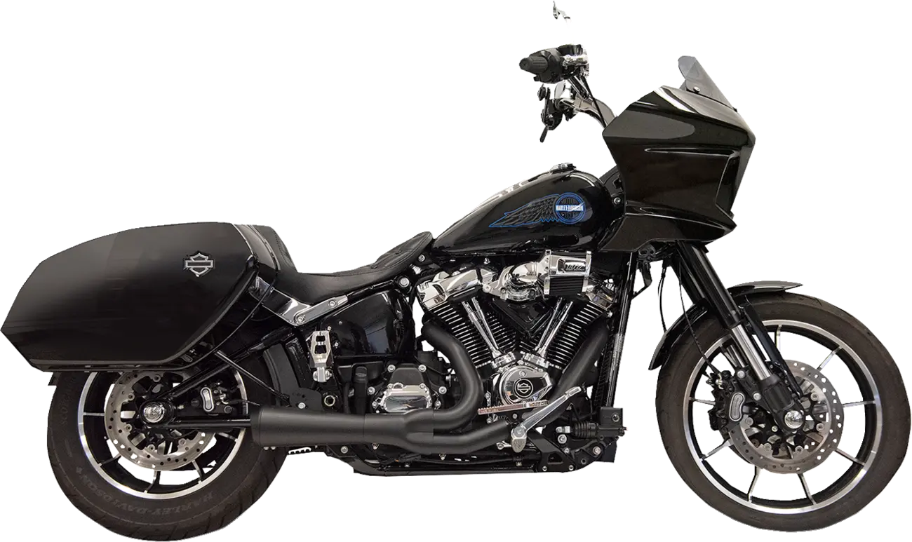 Sistema De Escape Ripper 2 En 1 Negro Para Harley Davidson SFTL 21-25