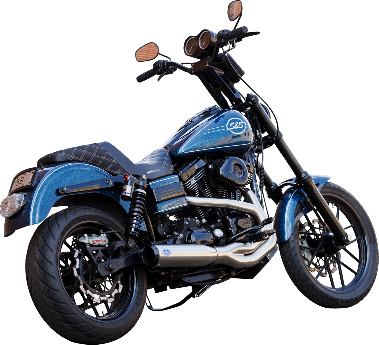 Qualifier 2-in-1-Auspuffsystem für 2006-07 Harley-Davidson Dyna