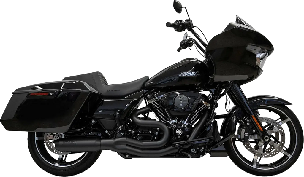 2-in-1 Black Exhaust System for Harley Davidson FL 17-25