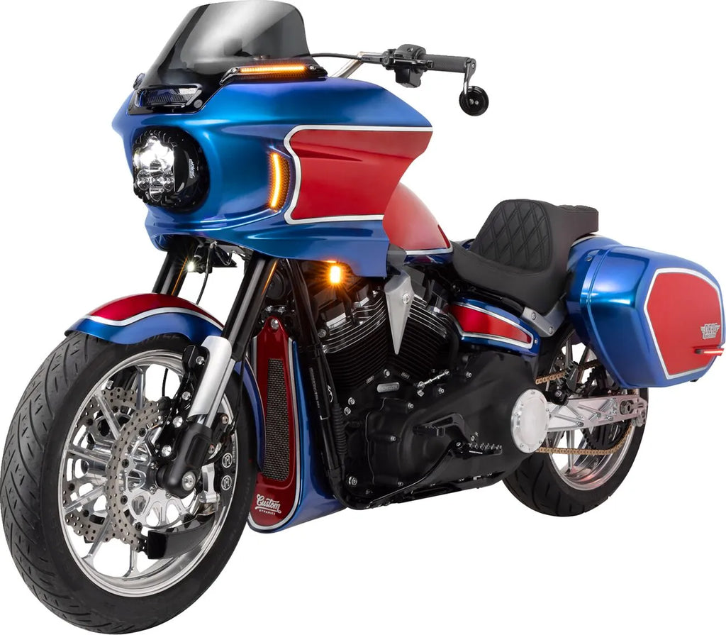 Predator III 2-up Seat for Harley Davidson FXLR/FLSB 18-up