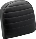 Almohadilla Para Barra Respaldo Vinilo Negro Opaco Plisado Para Harley Davidson