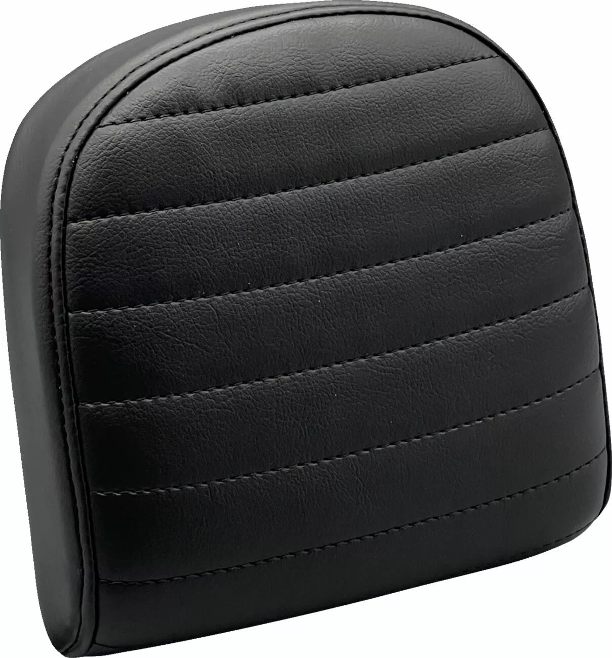 Almohadilla Para Barra Respaldo Vinilo Negro Opaco Plisado Para Harley Davidson