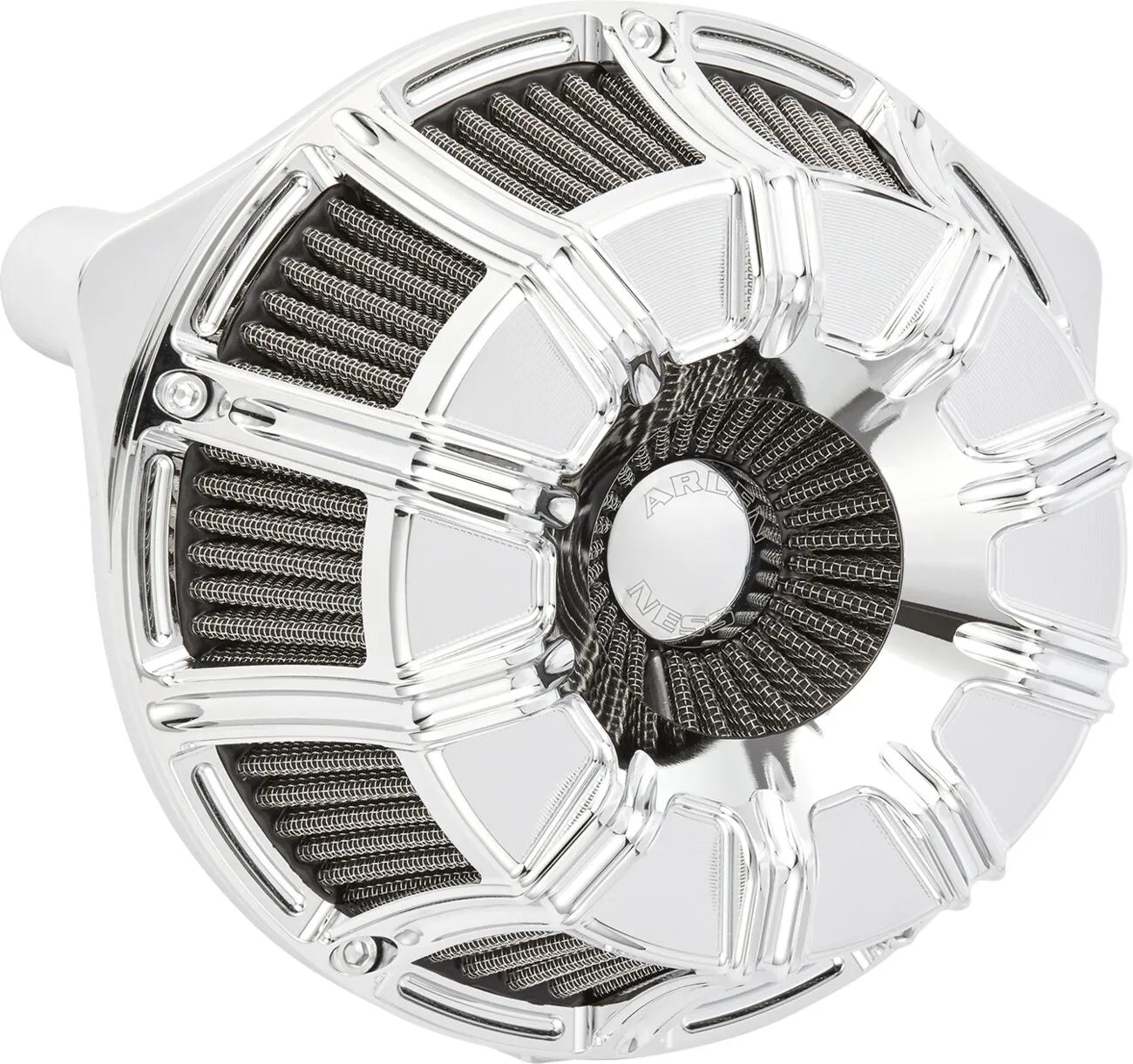 Kit filtro de aire Inverted Series 10 Gauge cromado para Harley Davidson - FLTR/FLHX 23-25