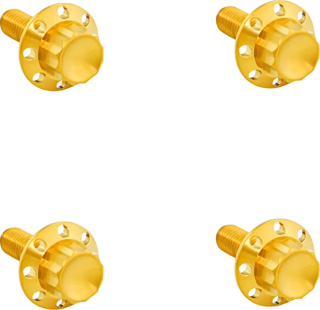 Tornillos Parabrisas 12 Puntos Titanio dorados para Harley Davidson