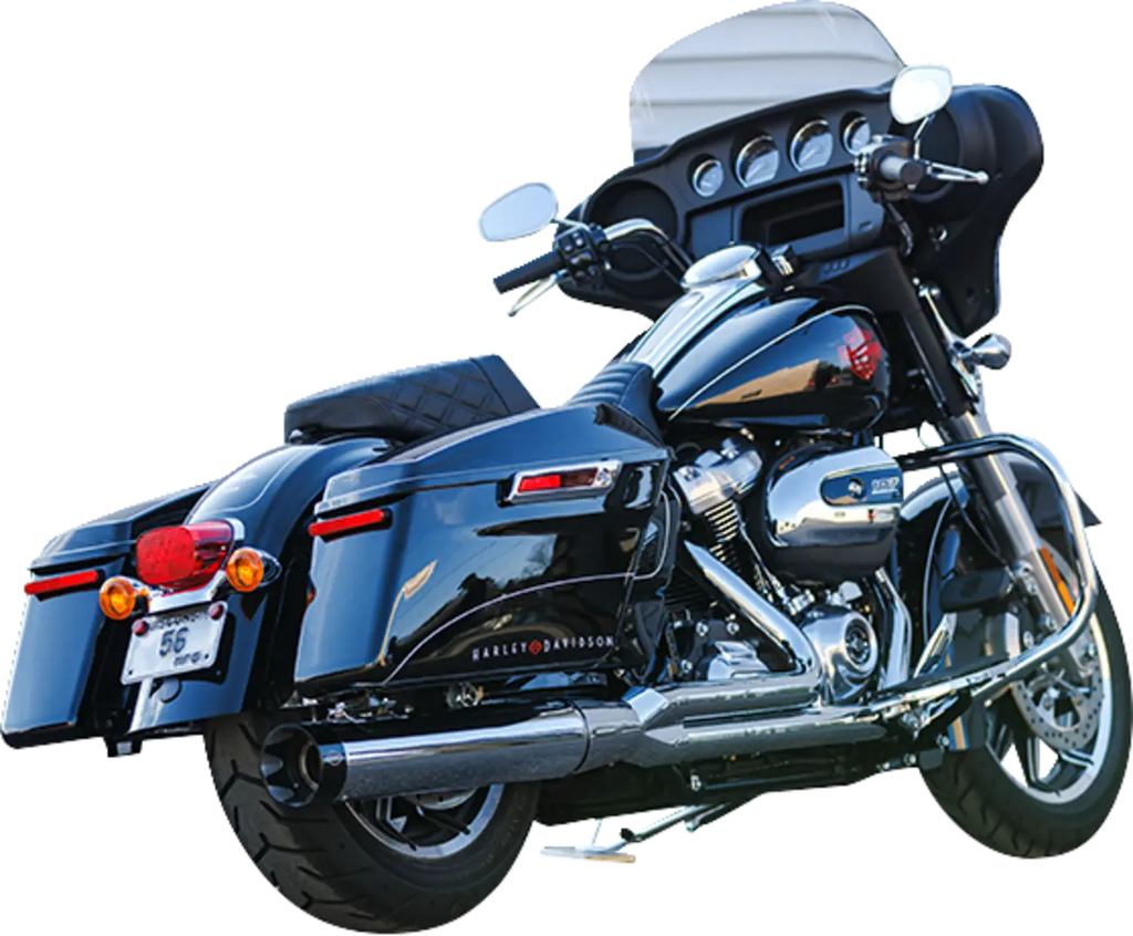 Sistema De Escape Sidewinder 2 En 1 Cromado Para Harley Davidson M8 Touring