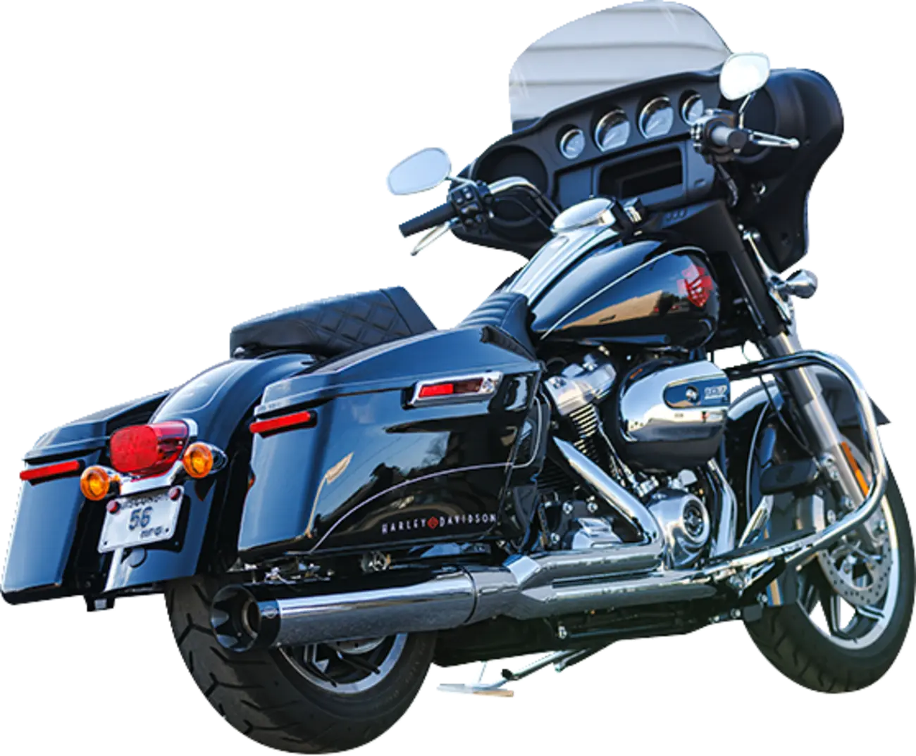 Sistema De Escape Sidewinder 2 En 1 Cromado Para Harley Davidson M8 Touring