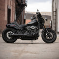 Sistema de escape negro 2 en 1 Super Street para Harley Davidson