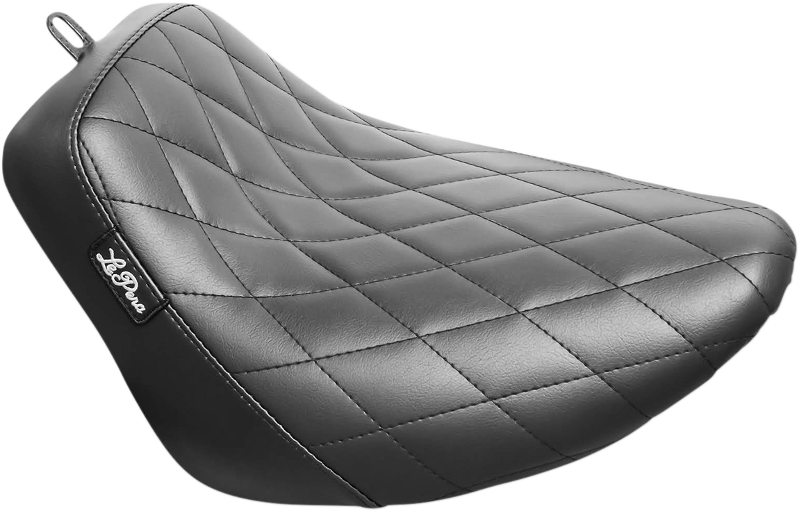 Asiento Bare Bones Biker Gel Con Puntada De Diamante Para Harley Davidson