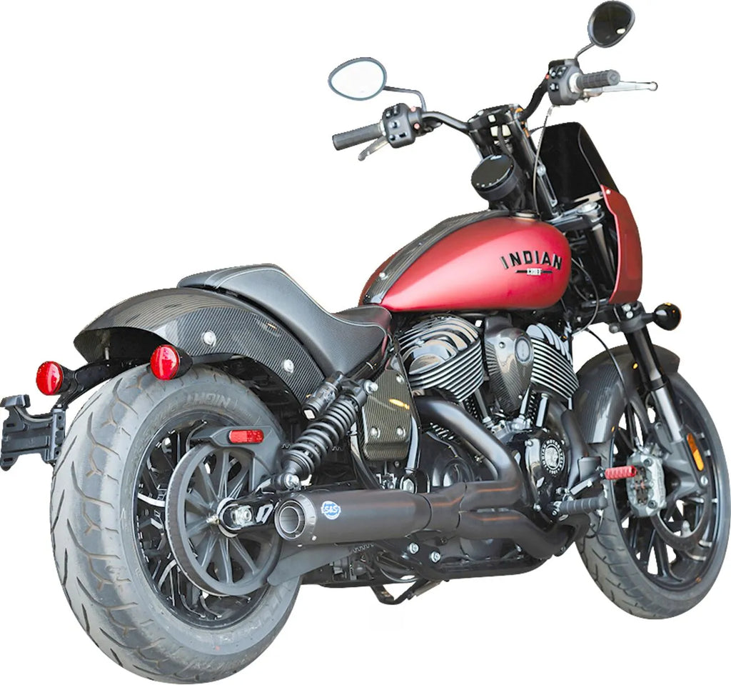 2-in-1 Qualifier Guardian Black Exhaust for Indian Chief