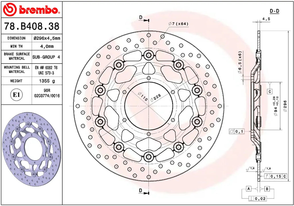 Brake disc Serie Oro Prime Line for Honda
