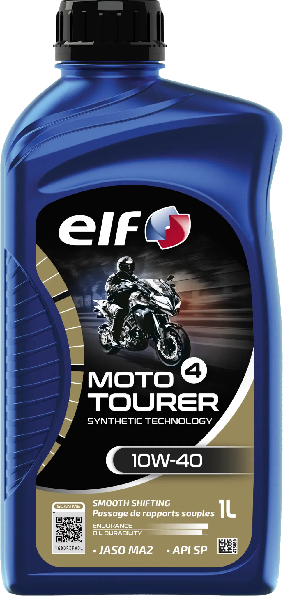 Aceite motor semi-sintetico para moto 4 Tourer 10W-40 1L