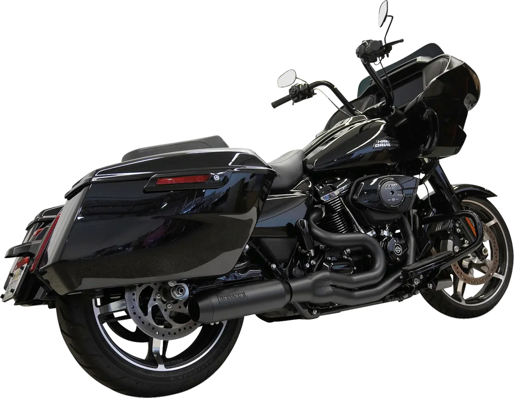2-in-1 Black Exhaust System for Harley Davidson FL 17-25